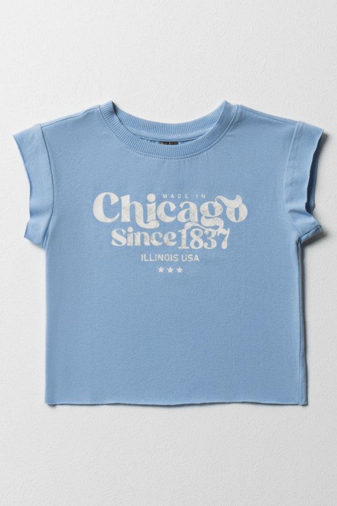 Men’s short-sleeve xylem shirts-Chicago Short Sleeve T-Shirt Blue