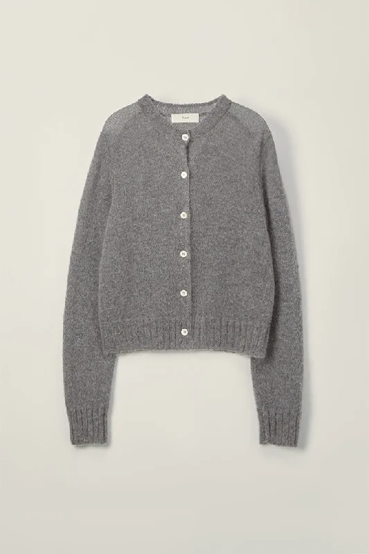 Men's levanter sweater-UNISEX CREWNECK KNIT CARDIGAN