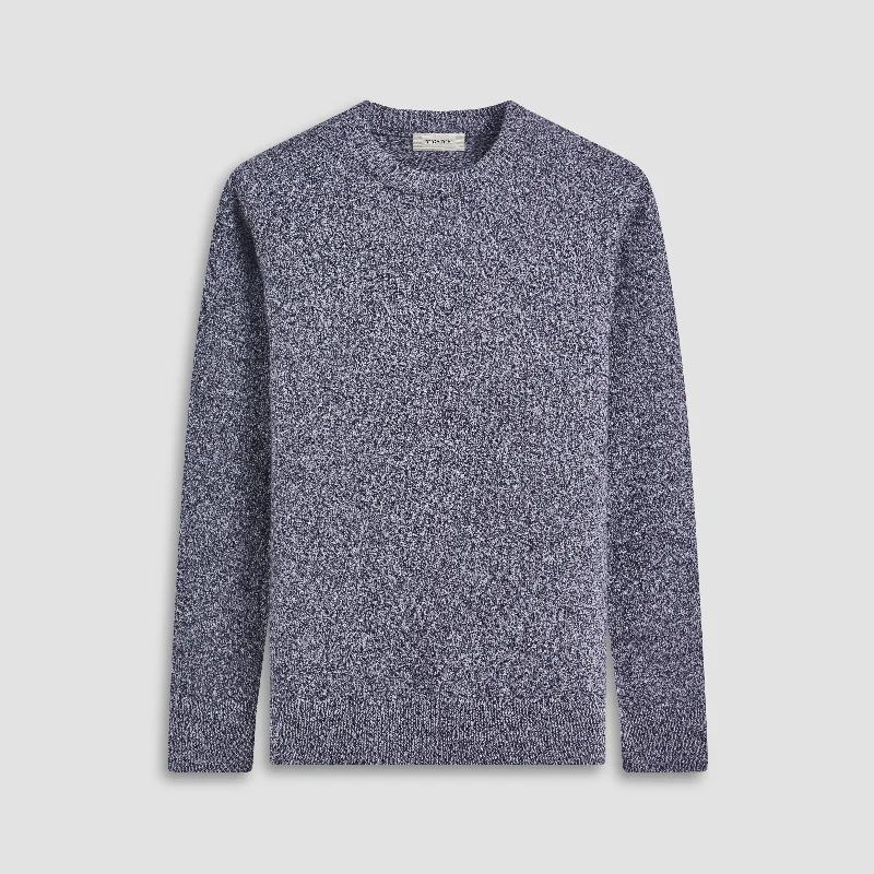 Men's shale grey sweater-Heathered Crew Neck Sweater