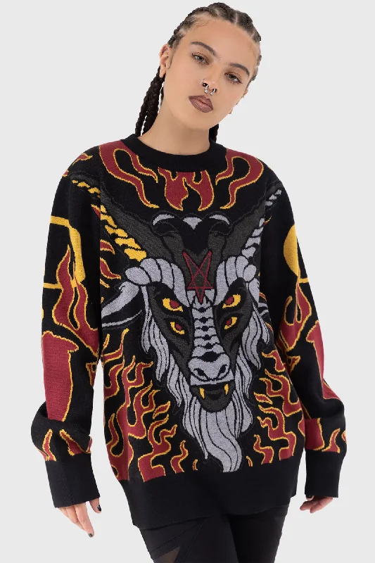 Men's khamsin sweater-Inferno Hallowmas Sweater