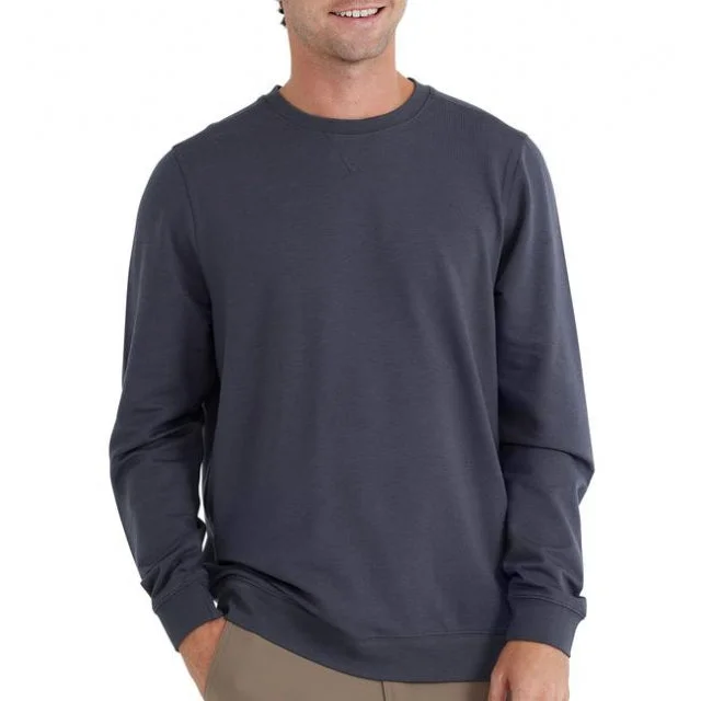 Men's tourmaline sweater-Men's Bamboo Heritage Fleece Crew