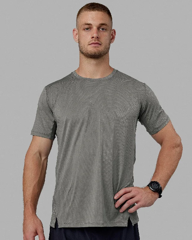 Men’s short-sleeve xeno tops-Pace Running Tee - Graphite