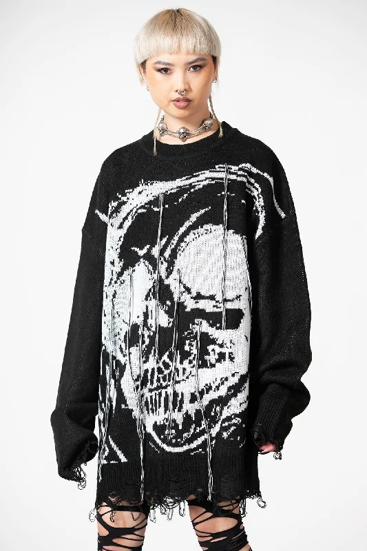 Men's bell sleeve sweater-Ruined Relic Knit Sweater