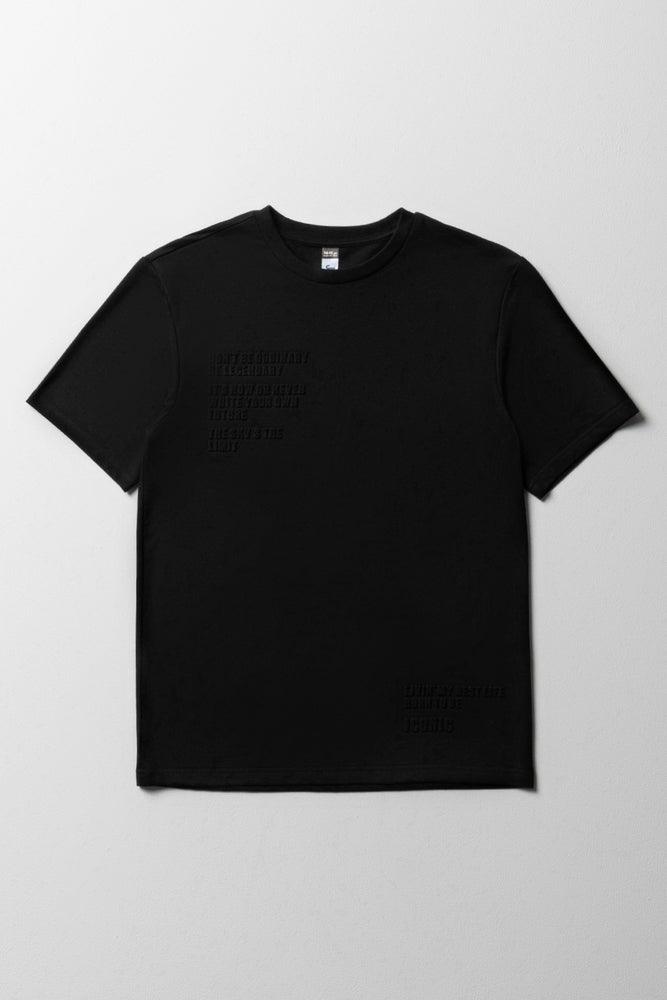 Men’s short-sleeve wisp tees-Short Sleeve T-Shirt Black