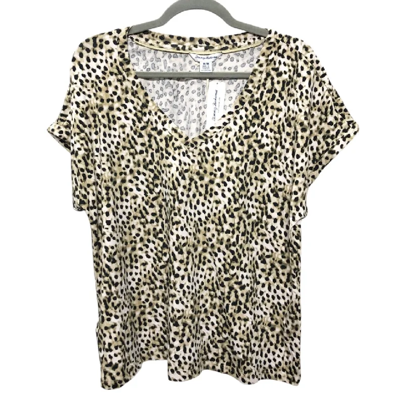 Men’s short-sleeve zest tops-Top Short Sleeve Basic By Tommy Bahama In Animal Print, Size: M