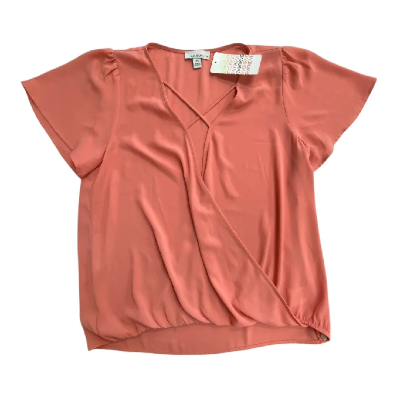 Men’s short-sleeve neap tees-Top Short Sleeve By Allison Joy In Coral, Size: Xs