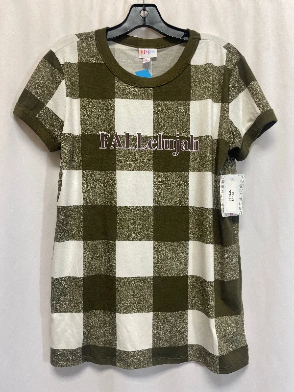 Men’s short-sleeve xeno tops-Top Short Sleeve By Lularoe In Green, Size: M