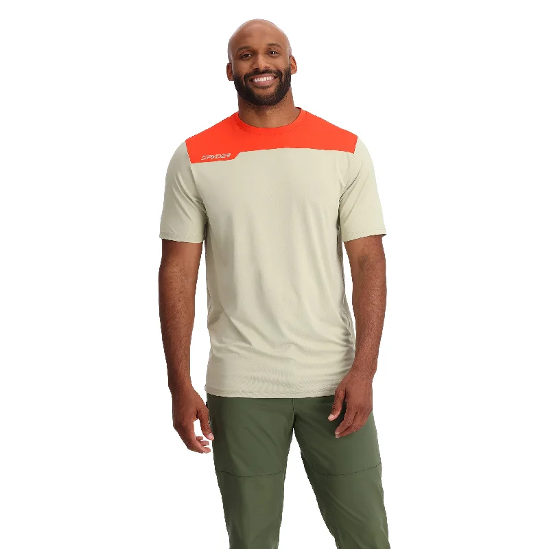 Men’s short-sleeve etch shirts-Mens Arc Short Sleeve Tech Tee - Ash