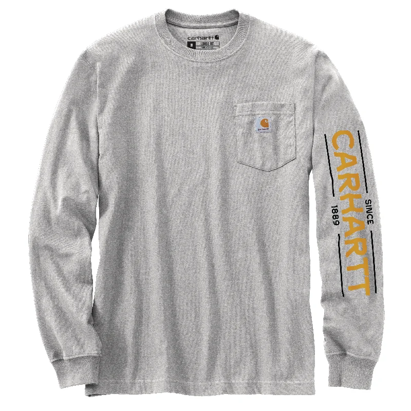 Men’s short-sleeve verge tees-Carhartt Heavyweight Fish Graphic Long Sleeve - Mens