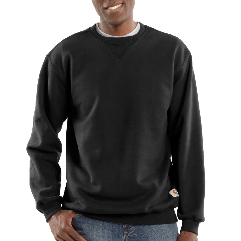 Men’s short-sleeve kite tees-'Carhartt' Men's Midweight Crewneck Sweatshirt - Black