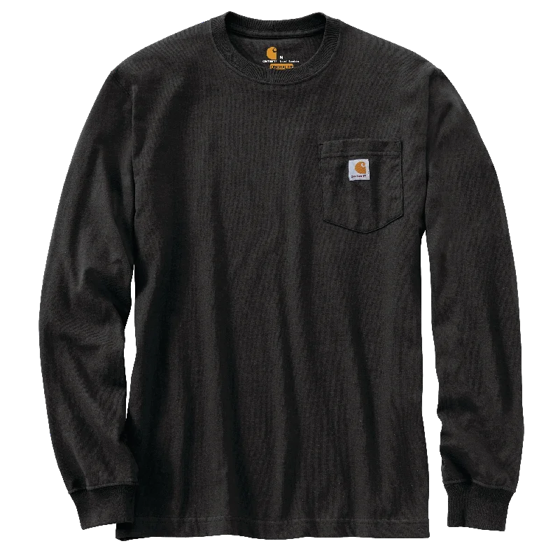 Men’s short-sleeve foal tees-Carhartt Heavyweight Pocket Long Sleeve - Mens