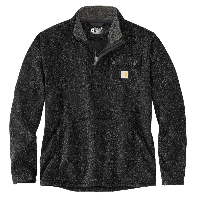 Men’s short-sleeve glint shirts-'Carhartt' Men's  Relaxed Fit Midweight 1/4 Zip - Black