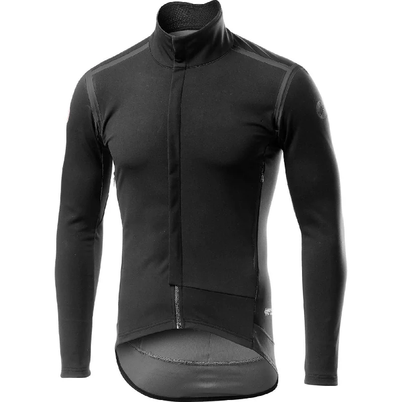 Men’s short-sleeve nape polos-Castelli Perfetto ROS Long Sleeve Mens Cycling Jersey - Black