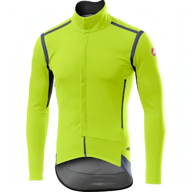 Men’s short-sleeve purl tops-Castelli Perfetto ROS Long Sleeve Mens Cycling Jersey - Yellow