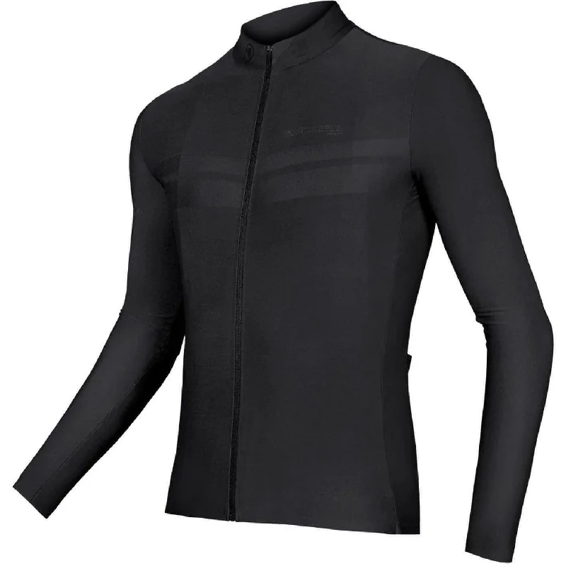 Men’s short-sleeve cove polos-Endura Pro SL II Long Sleeve Mens Cycling Jersey - Black