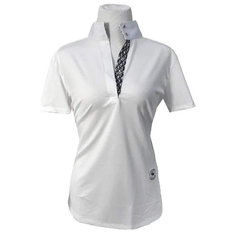 Men’s short-sleeve oust shirts-Essex Classics Ladies "Looking Back" Talent Yarn Straight Collar Short Sleeve Show Shirt