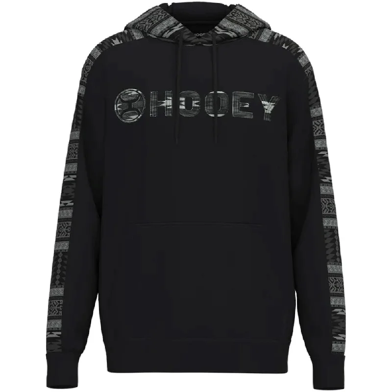 Men’s short-sleeve wisp shirts-'Hooey' Men's "Canyon" Hoody - Black / Grey