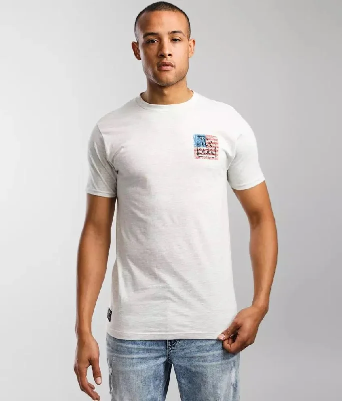 Men’s short-sleeve umber tops-'Howitzer' Men's We Flag Short Sleeve Tee - Oatmeal