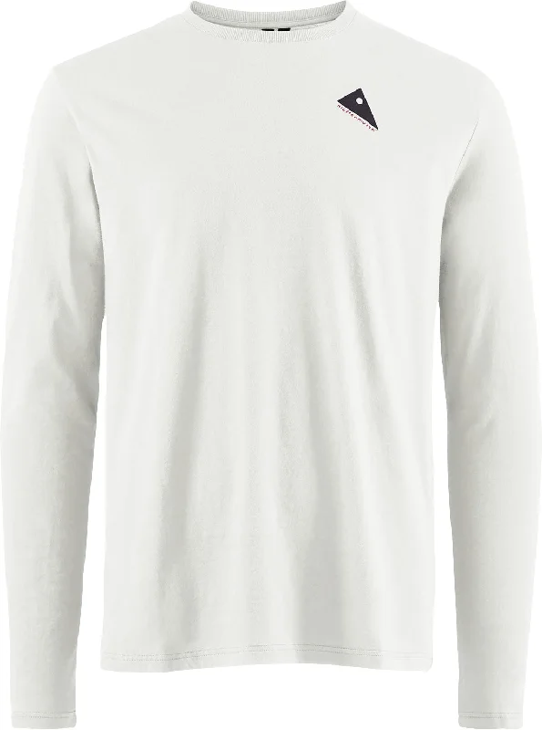 Men’s short-sleeve sate shirts-Klattermusen Runa Mens Long Sleeve Top - White