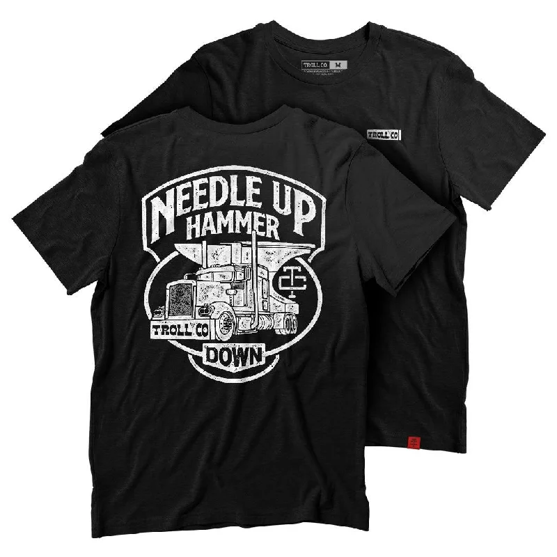 Men’s short-sleeve etch tees-NUHD Tee: Black