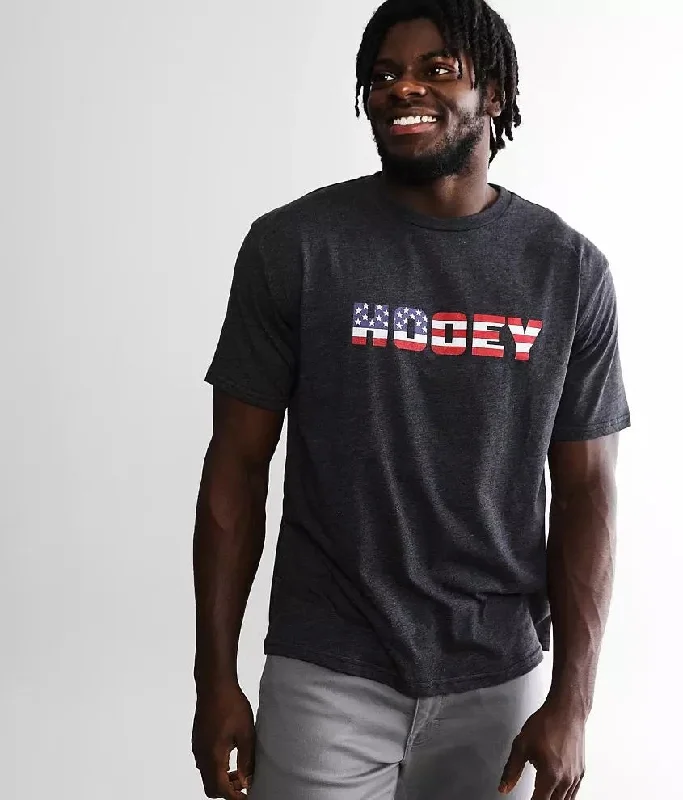 Men’s short-sleeve neap tees-'Hooey' Men's Patriot Crew Short Sleeve - Charcoal