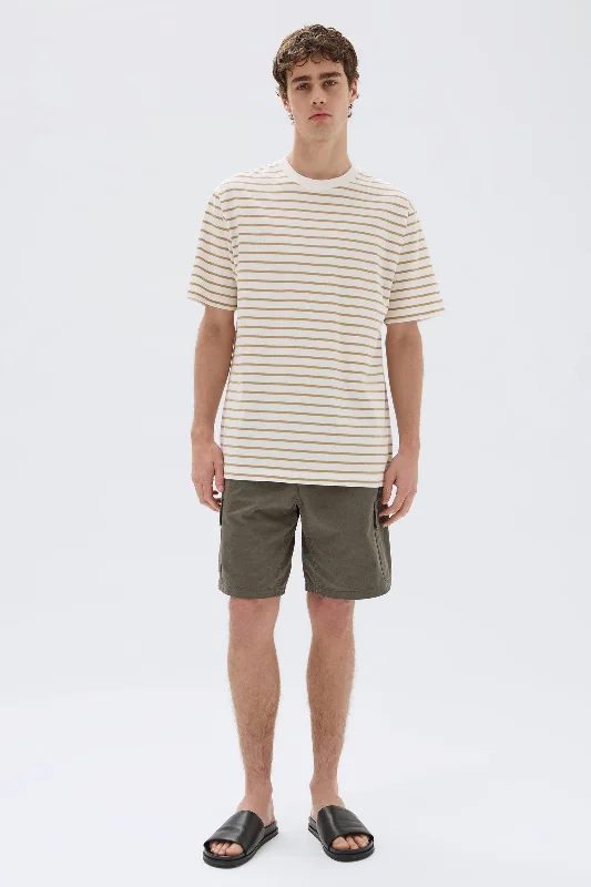 Men’s short-sleeve tilt tops-Port Stripe Short Sleeve Tee