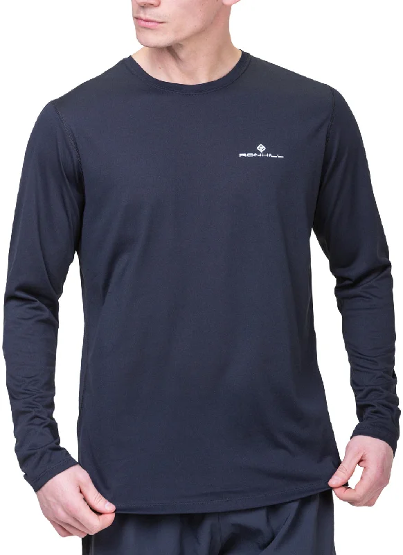 Men’s short-sleeve nix tops-Ronhill Core Long Sleeve Mens Running Top - Black