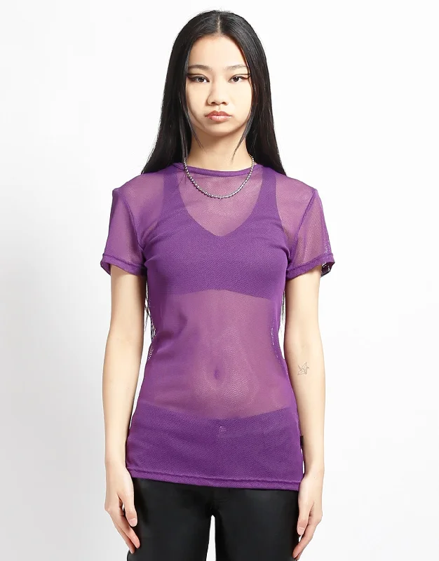 Men’s short-sleeve jinx tops-SHORT SLEEVE FISHNET PURPLE