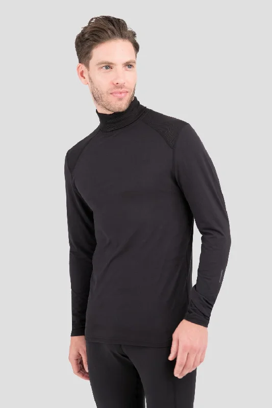 Men’s short-sleeve verge tees-'Terramar' Men's 2.0 Thermolator® Performance Turtle Neck - Black