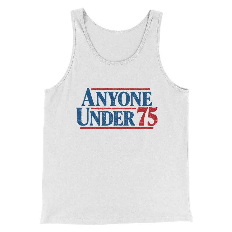 Men’s short-sleeve lilt tops-Anyone Under 75 Men/Unisex Tank Top