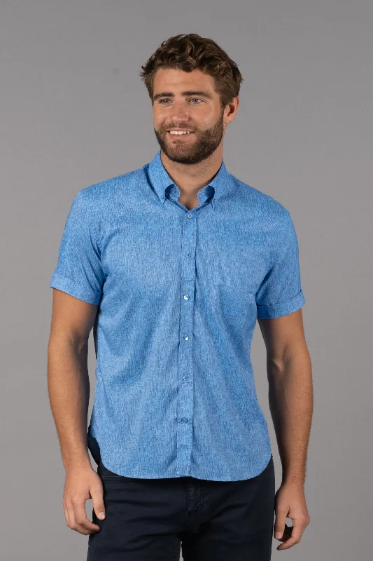 Men's soft mercerized shirts-Aqua & Blue Daggar (Big & Tall)