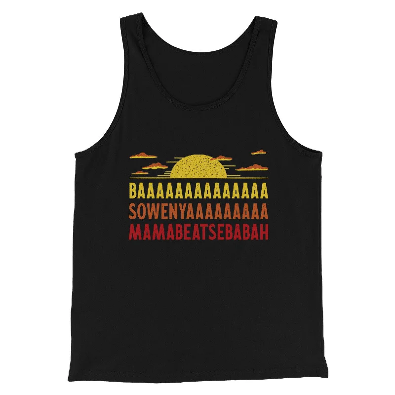 Men’s short-sleeve mire tops-Baaasowenyaaamamabeatesbabah Funny Movie Men/Unisex Tank Top