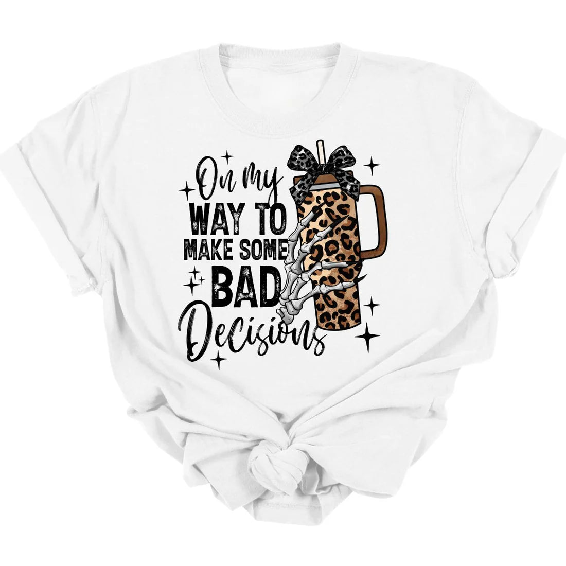 Men’s short-sleeve etch tees-Bad Decisions Tee  *MADE TO ORDER*