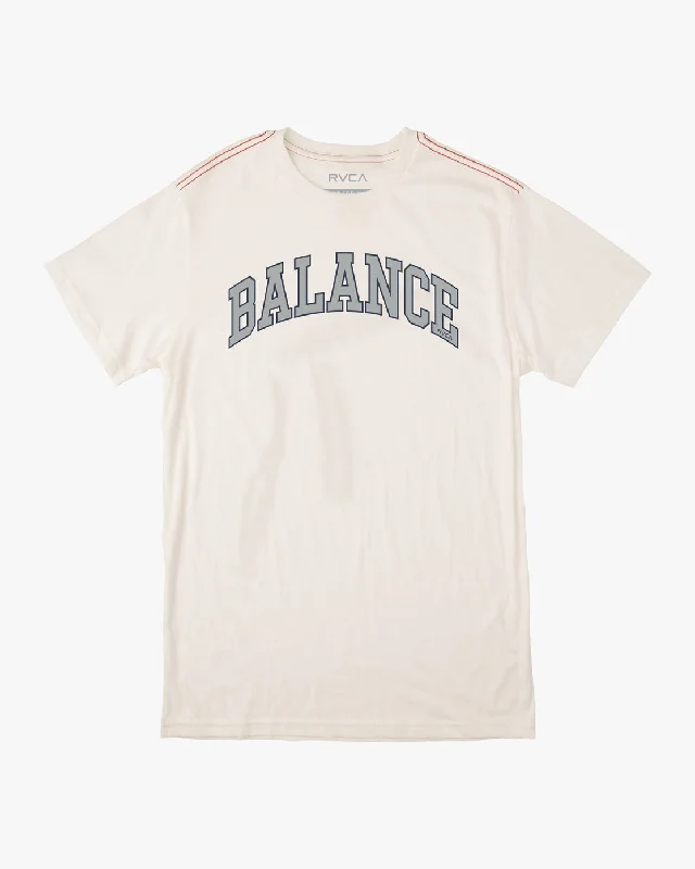 Men’s short-sleeve oust shirts-Balanced Tee - Antique White