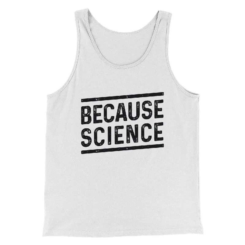 Men’s short-sleeve tilt polos-Because Science Men/Unisex Tank