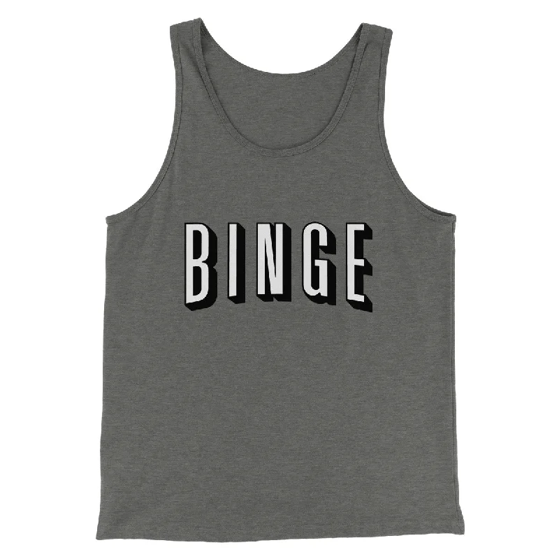 Men’s short-sleeve teak tops-Binge Funny Movie Men/Unisex Tank Top