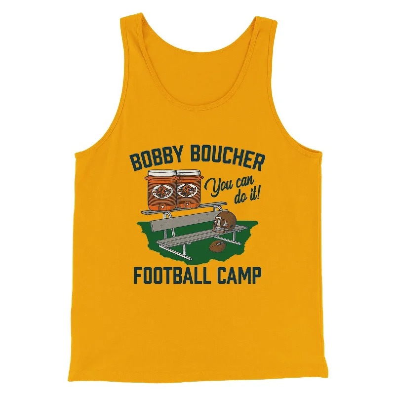 Men’s short-sleeve yore shirts-Bobby Boucher Football Camp Funny Movie Men/Unisex Tank Top