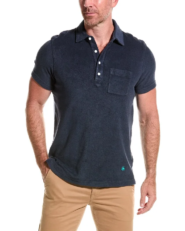 Men’s short-sleeve rime polos-Brooks Brothers Terry Cloth Polo Shirt