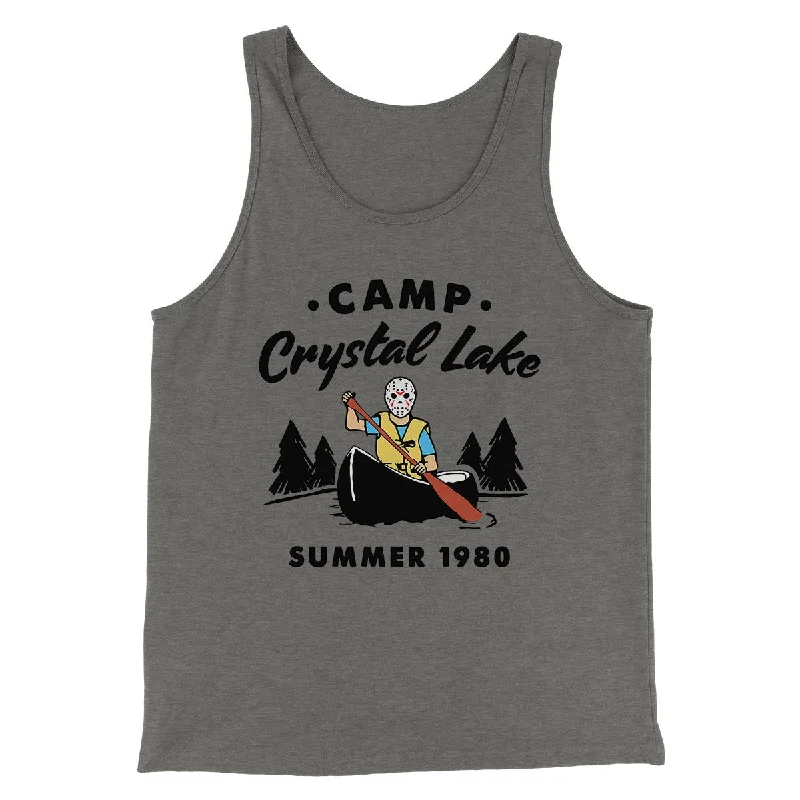 Men’s short-sleeve vent polos-Camp Crystal Lake Funny Movie Men/Unisex Tank Top