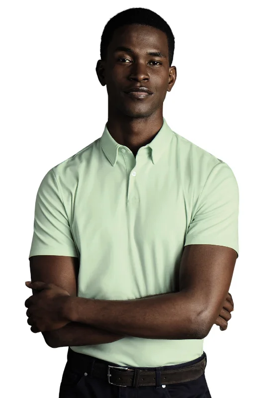 Men’s short-sleeve purl tops-Charles Tyrwhitt Men's Plain Short Sleeve Jersey Polo