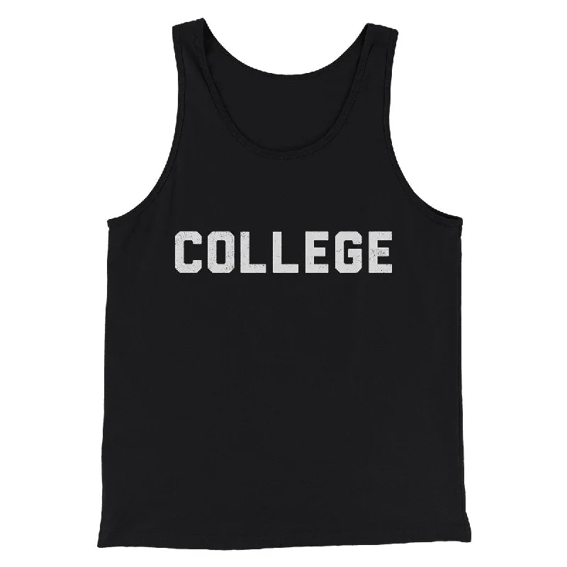 Men’s short-sleeve purl polos-College Funny Movie Men/Unisex Tank Top