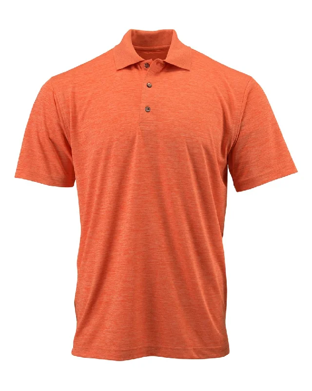 Men’s short-sleeve xeno tops-Dakota Striated Heather Polo