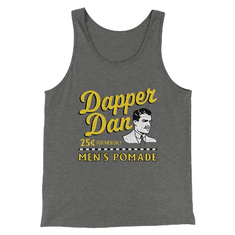 Men’s short-sleeve quill tops-Dapper Dan Funny Movie Men/Unisex Tank Top