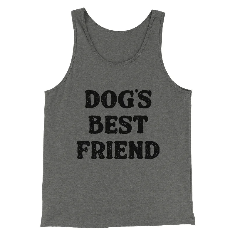 Men’s short-sleeve vent polos-Dog’s Best Friend Men/Unisex Tank Top