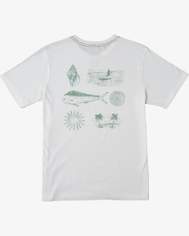 Men’s short-sleeve yarrow tops-Dorado Tee - Antique White