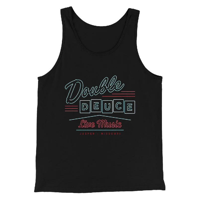 Men’s short-sleeve umber tops-Double Deuce Funny Movie Men/Unisex Tank Top