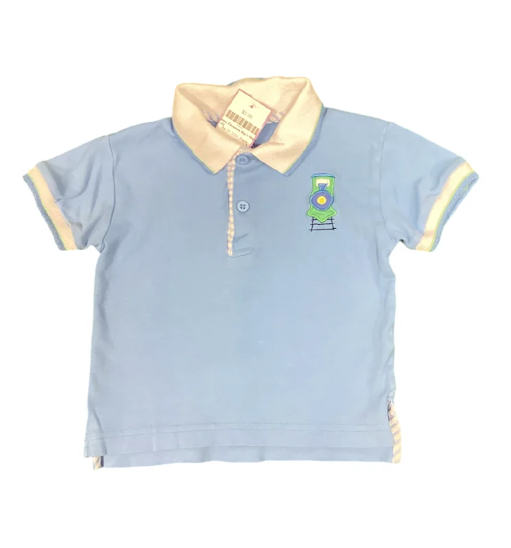 Men's stylish orbit-sleeve shirts-Florence Eisenman Boy's Shirt Blue 3T