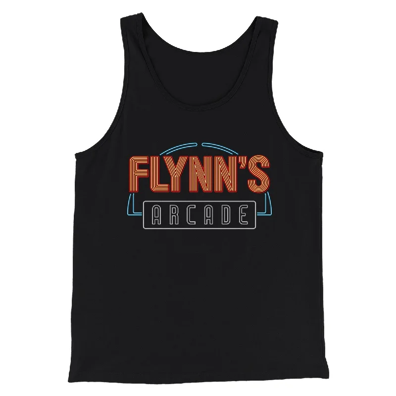 Men’s short-sleeve roan polos-Flynn's Arcade Funny Movie Men/Unisex Tank Top