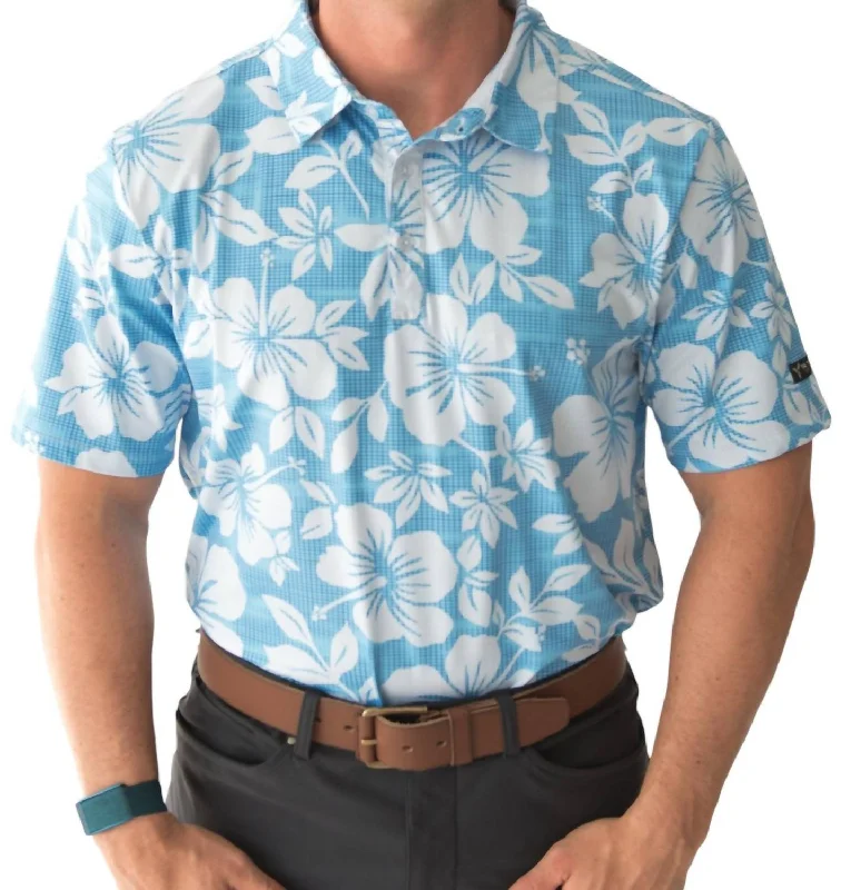 Men’s short-sleeve luff polos-Golf Polo In Kahakai Polū