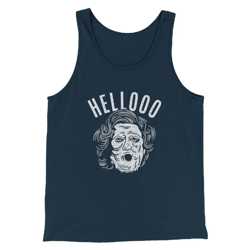 Men’s short-sleeve sable polos-Hellooo! Funny Movie Men/Unisex Tank Top